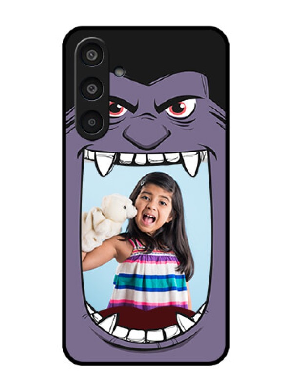 Custom Galaxy M35 5G Custom Metal Phone CaseAngry Monster Design