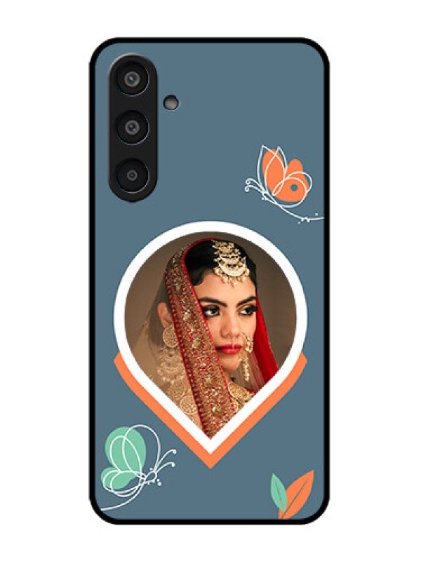 Custom Galaxy M35 5G Custom Metal Phone CaseDroplet Butterflies Design