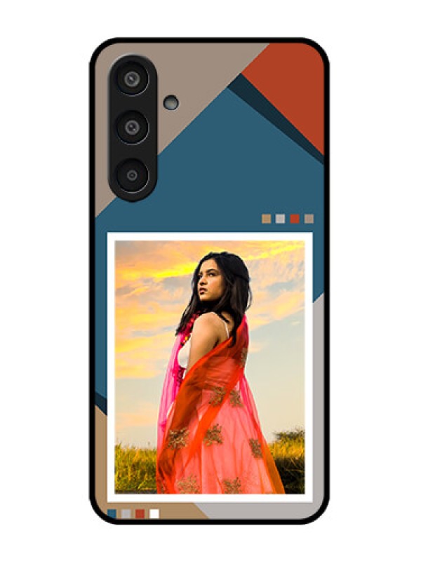 Custom Galaxy M35 5G Custom Metal Phone CaseRetro Color Pallet Design