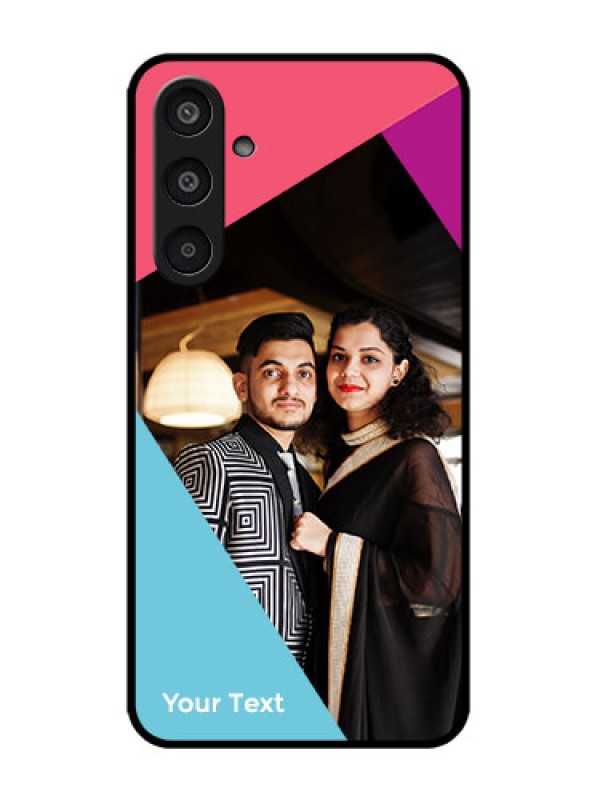 Custom Galaxy M35 5G Custom Metal Phone CaseStacked Triple Colour Design