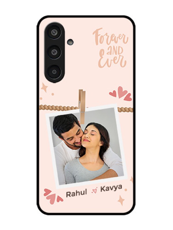 Custom Galaxy M35 5G Custom Metal Phone CaseForever And Ever Love Design