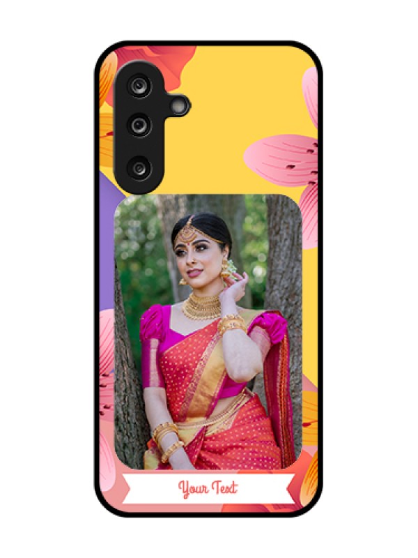 Custom Samsung Galaxy M36 5G Custom Metal Phone Case - 3 Image With Vintage Floral Design