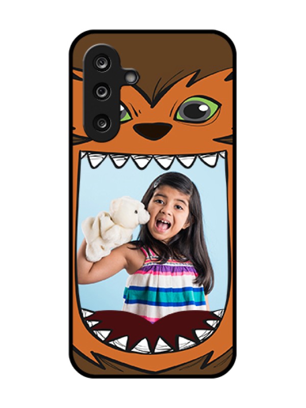 Custom Samsung Galaxy M36 5G Custom Metal Phone Case - Owl Monster Back Case Design