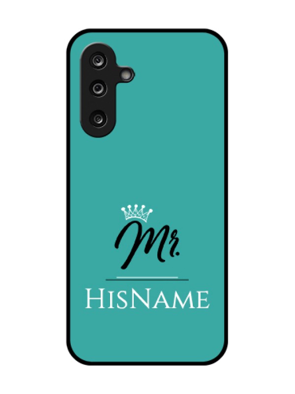 Custom Samsung Galaxy M36 5G Custom Metal Phone Case - Mr With Name Design