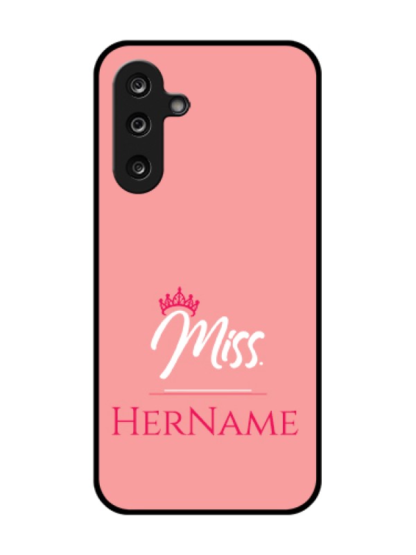 Custom Samsung Galaxy M36 5G Custom Metal Phone Case - Mrs With Name Design