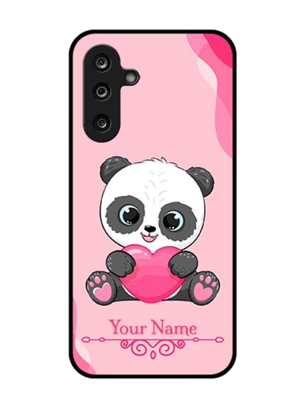 Custom Samsung Galaxy M36 5G Custom Metal Phone Case - Cute Panda Design