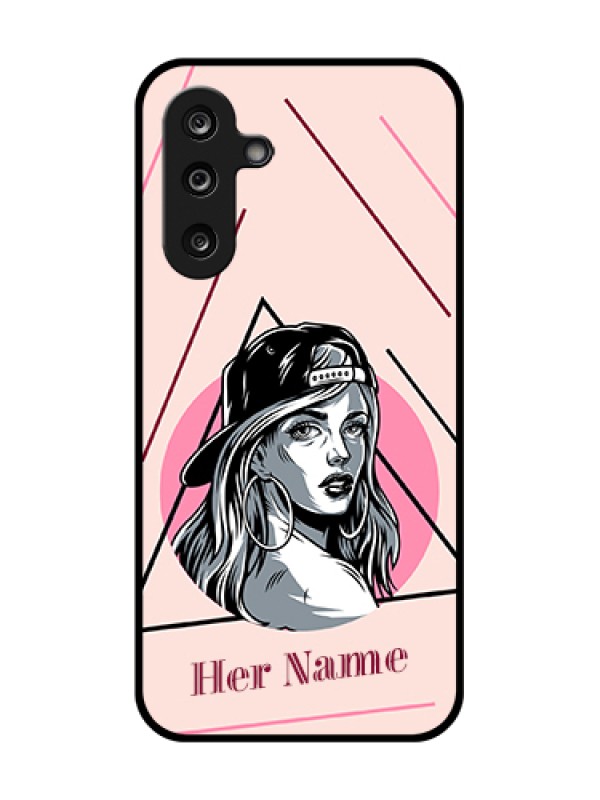 Custom Samsung Galaxy M36 5G Custom Metal Phone Case - Rockstar Girl Design