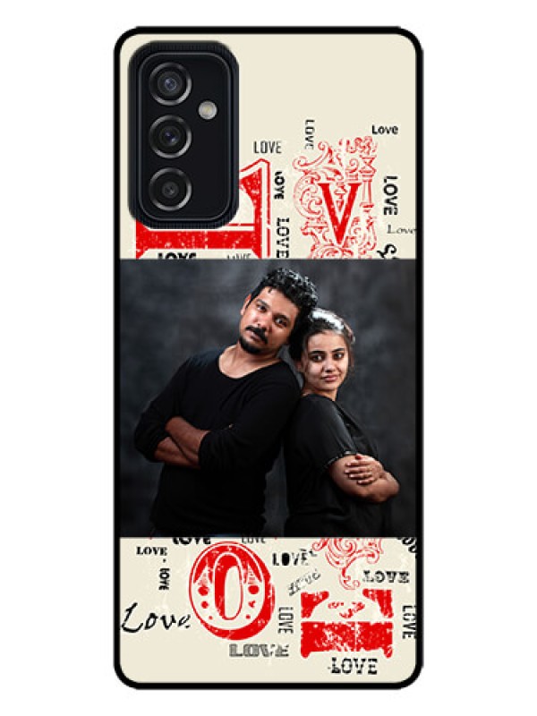 Custom Galaxy M52 5G Custom Metal Phone Case - Trendy Love Design Case