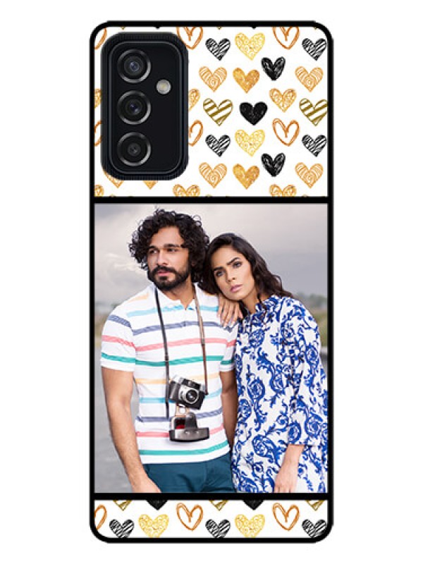 Custom Galaxy M52 5G Custom Metal Phone Case - Love Symbol Design