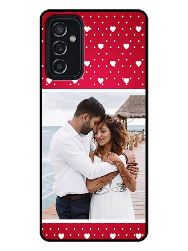 Custom Galaxy M52 5G Custom Metal Phone Case - Hearts Mobile Case Design