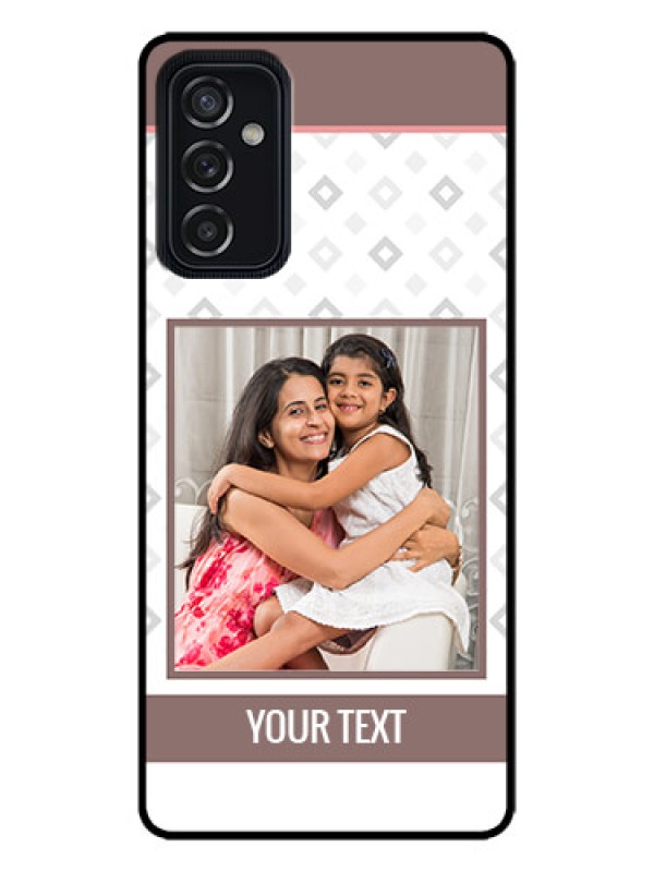 Custom Galaxy M52 5G Custom Metal Phone Case - Simple Diamond Design