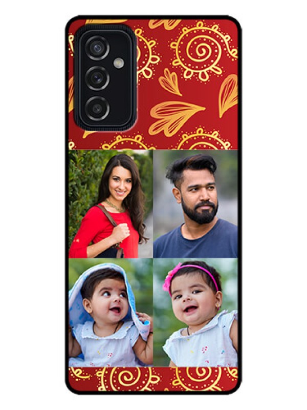 Custom Galaxy M52 5G Custom Metal Phone Case - 4 Image Traditional Design