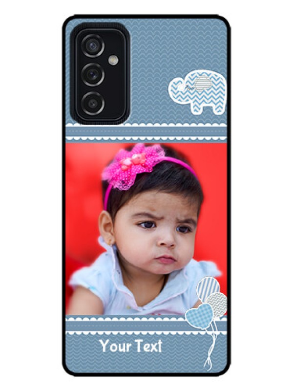 Custom Galaxy M52 5G Custom Metal Phone Case - With Kids Pattern Design