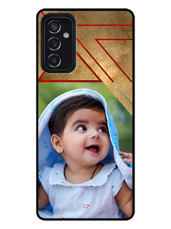 Custom Galaxy M52 5G Custom Metal Phone Case - Gradient Abstract Texture Design