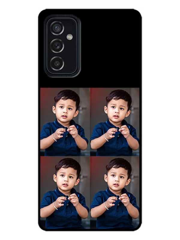 Custom Galaxy M52 5G Custom Metal Phone Case - 4 Image Holder Design