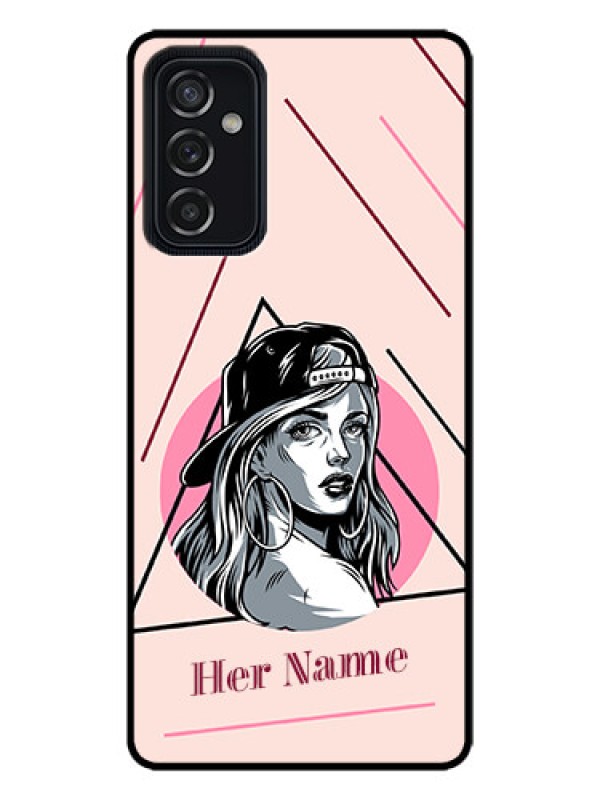 Custom Galaxy M52 5G Custom Metal Phone Case - Rockstar Girl Design