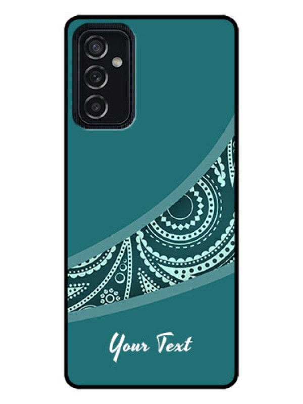 Custom Galaxy M52 5G Custom Metal Phone Case - Semi Visible Floral Design