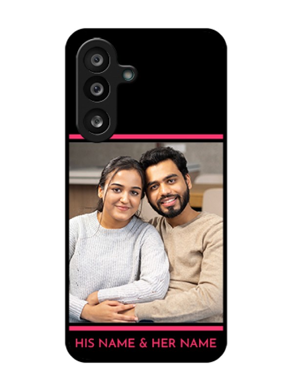 Custom Samsung Galaxy M56 5G Custom Metal Phone Case - With Add Text Design