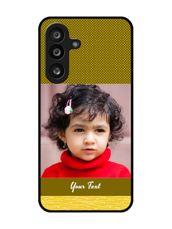 Custom Samsung Galaxy M56 5G Custom Metal Phone Case - Simple Green Color Design