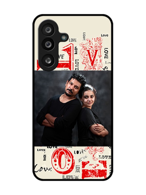Custom Samsung Galaxy M56 5G Custom Metal Phone Case - Trendy Love Design Case