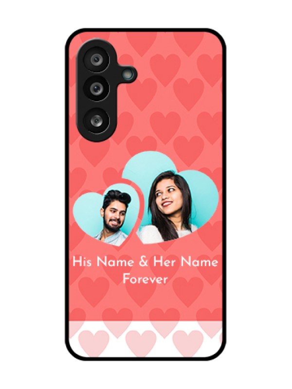 Custom Samsung Galaxy M56 5G Custom Metal Phone Case - Couple Pic Upload Design