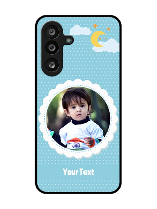 Custom Samsung Galaxy M56 5G Custom Metal Phone Case - Violet Pattern Design