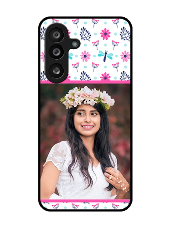 Custom Samsung Galaxy M56 5G Custom Metal Phone Case - Colorful Flower Design