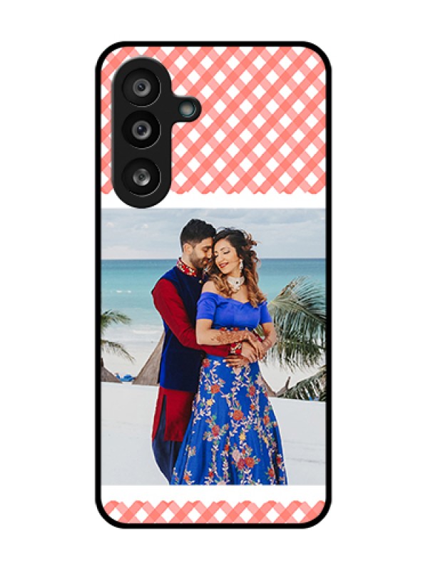 Custom Samsung Galaxy M56 5G Custom Metal Phone Case - Pink Pattern Design