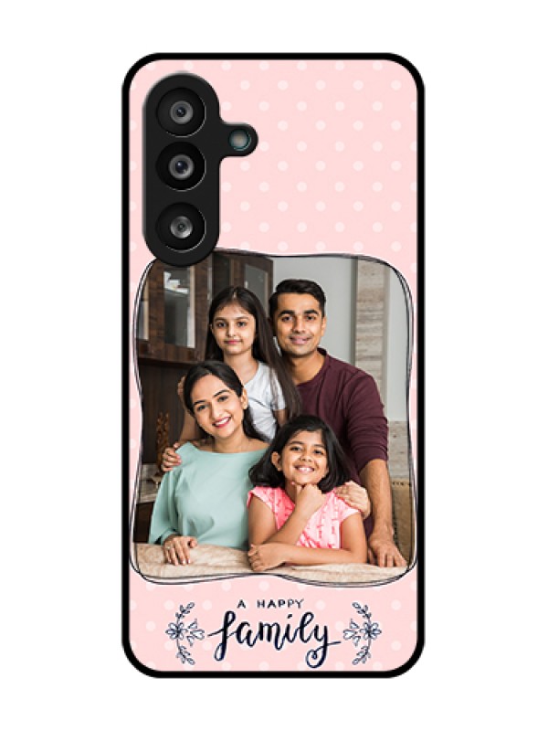 Custom Samsung Galaxy M56 5G Custom Metal Phone Case - Family With Dots Design