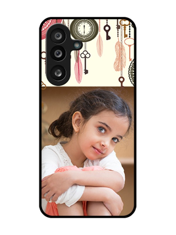 Custom Samsung Galaxy M56 5G Custom Metal Phone Case - Boho Style Design