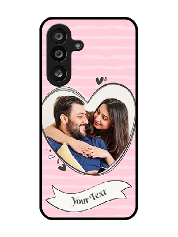 Custom Samsung Galaxy M56 5G Custom Metal Phone Case - Vintage Heart Design