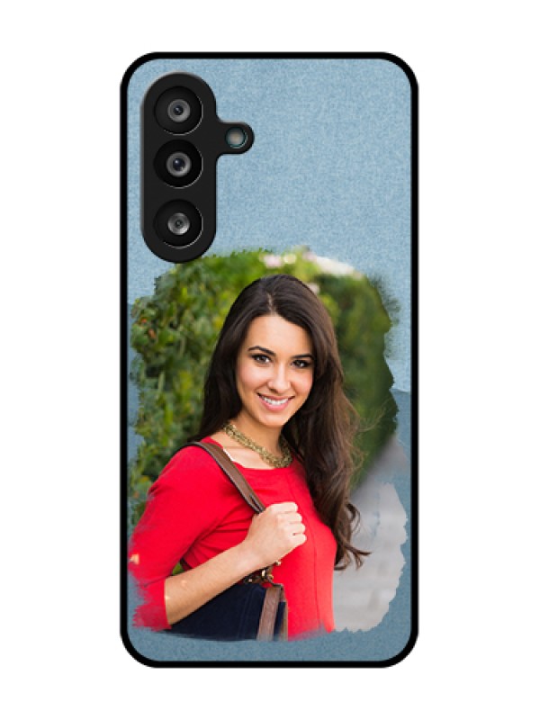 Custom Samsung Galaxy M56 5G Custom Metal Phone Case - Grunge Line Art Design