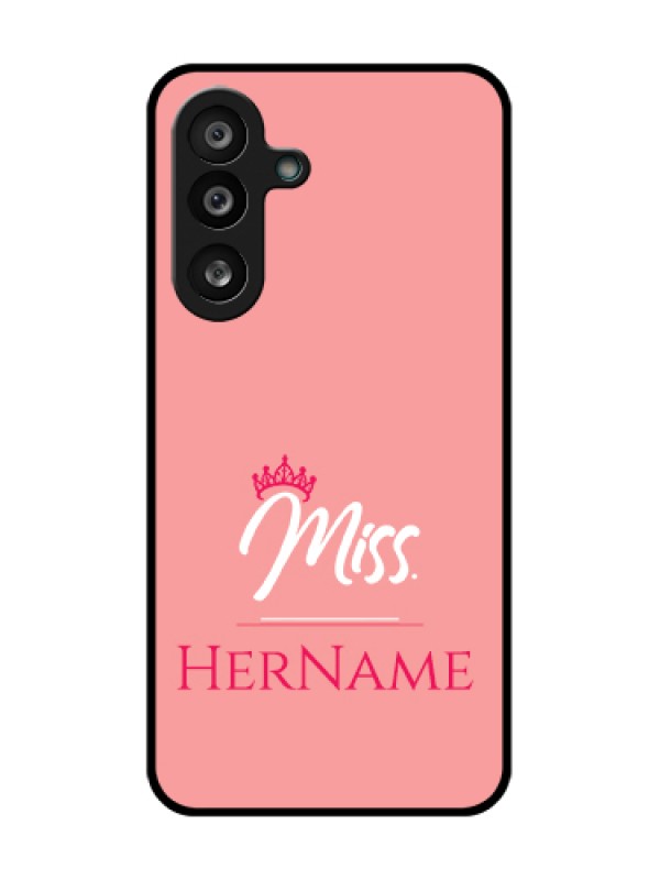 Custom Samsung Galaxy M56 5G Custom Metal Phone Case - Mrs With Name Design