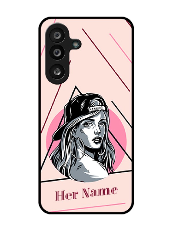 Custom Samsung Galaxy M56 5G Custom Metal Phone Case - Rockstar Girl Design