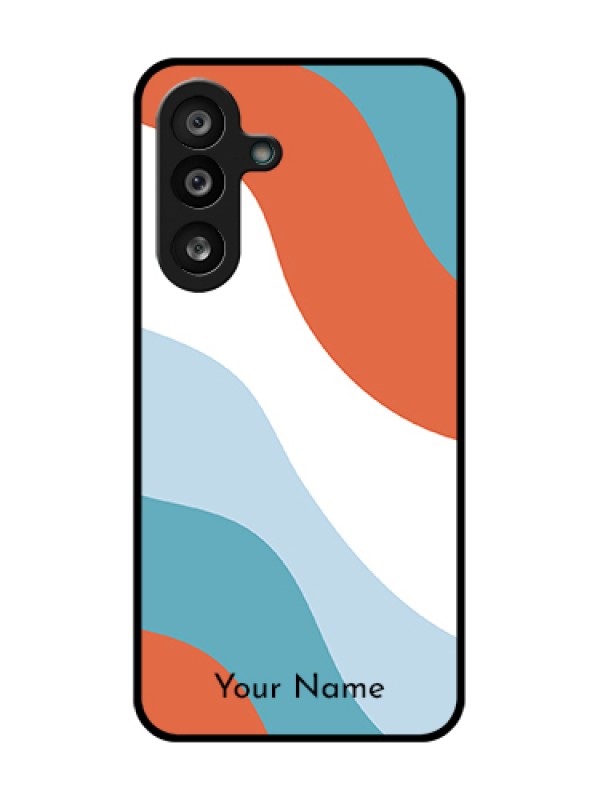 Custom Samsung Galaxy M56 5G Custom Metal Phone Case - Coloured Waves Design