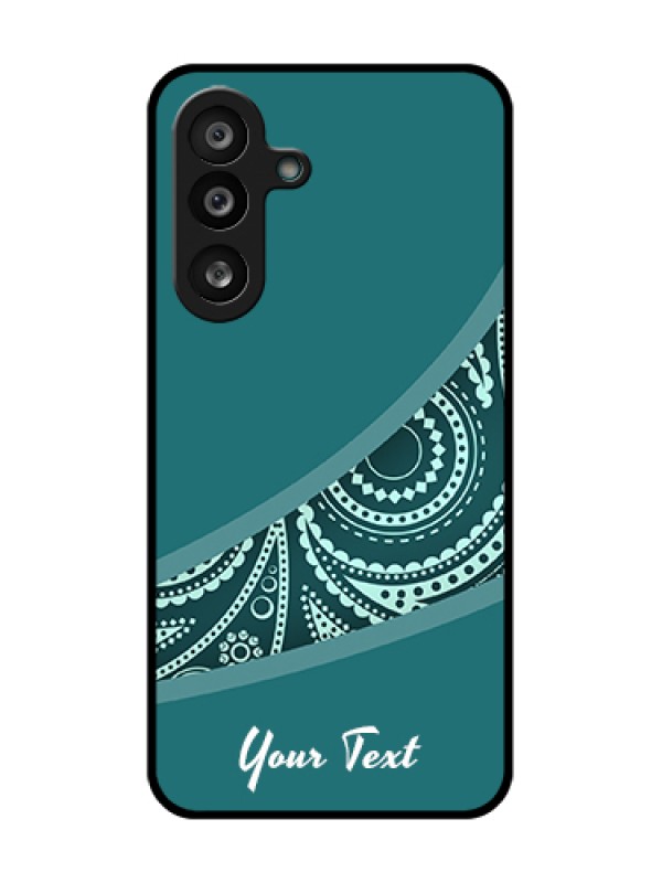 Custom Samsung Galaxy M56 5G Custom Metal Phone Case - Semi Visible Floral Design