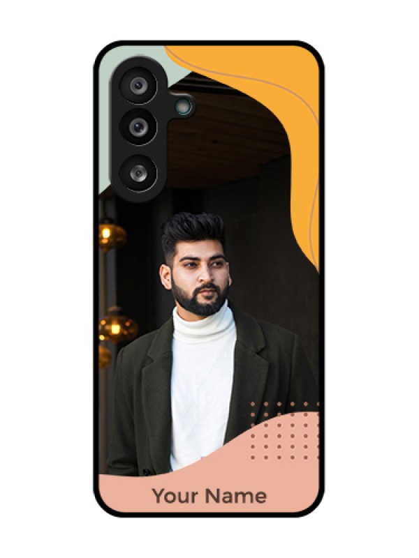 Custom Samsung Galaxy M56 5G Custom Metal Phone Case - Tri - Coloured Overlay Design