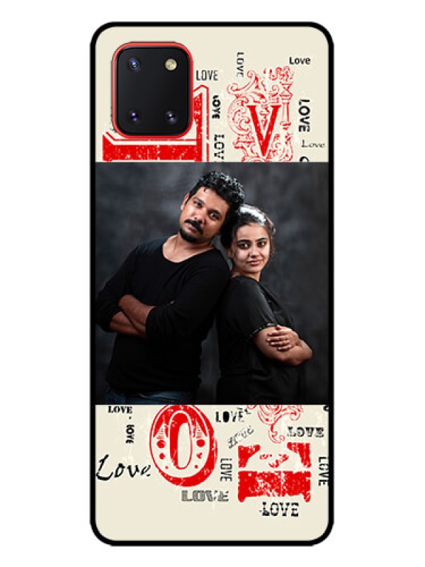 Custom Galaxy Note 10 Lite Custom Metal Phone CaseTrendy Love Design Case