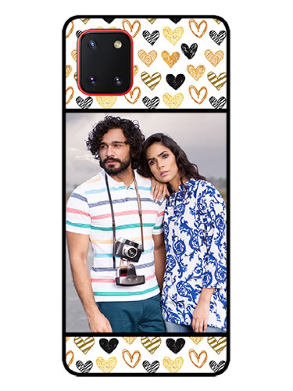 Custom Galaxy Note 10 Lite Custom Metal Phone CaseLove Symbol Design