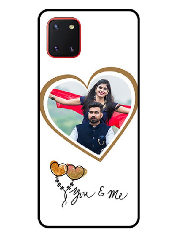Custom Galaxy Note 10 Lite Custom Metal Phone CaseYou and Me Design