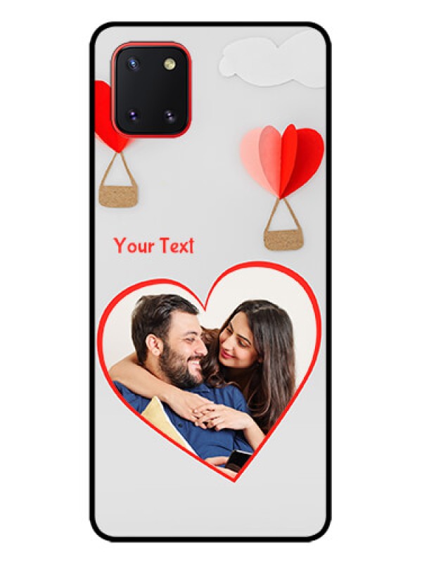 Custom Galaxy Note 10 Lite Custom Metal Phone CaseParachute Love Design