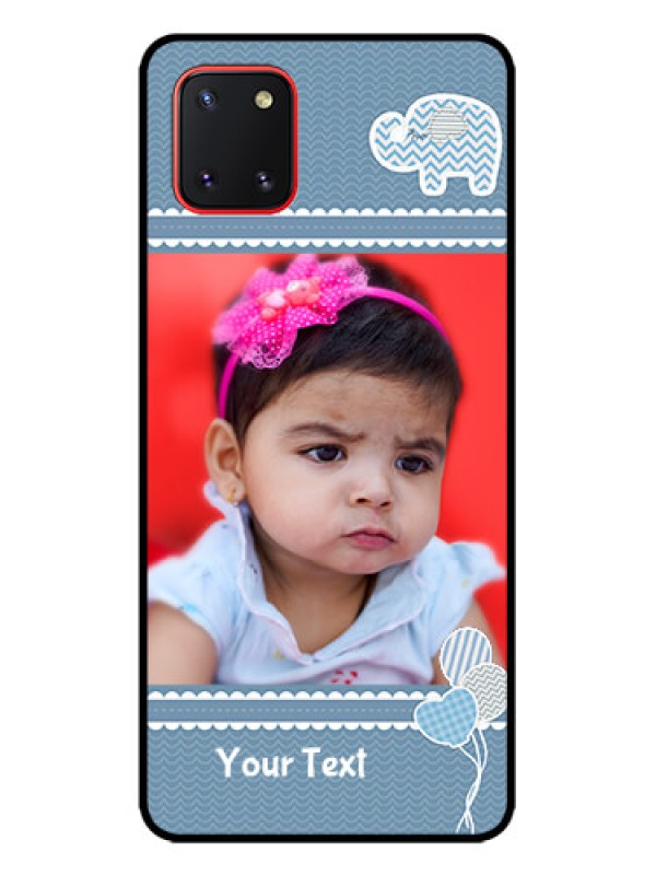 Custom Galaxy Note 10 Lite Custom Metal Phone CaseWith Kids Pattern Design