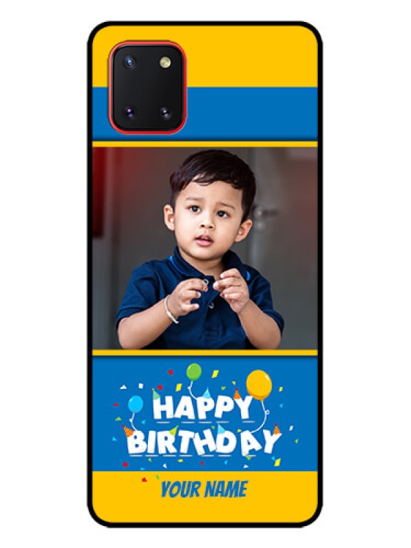 Custom Galaxy Note 10 Lite Custom Metal Phone CaseBirthday Wishes Design