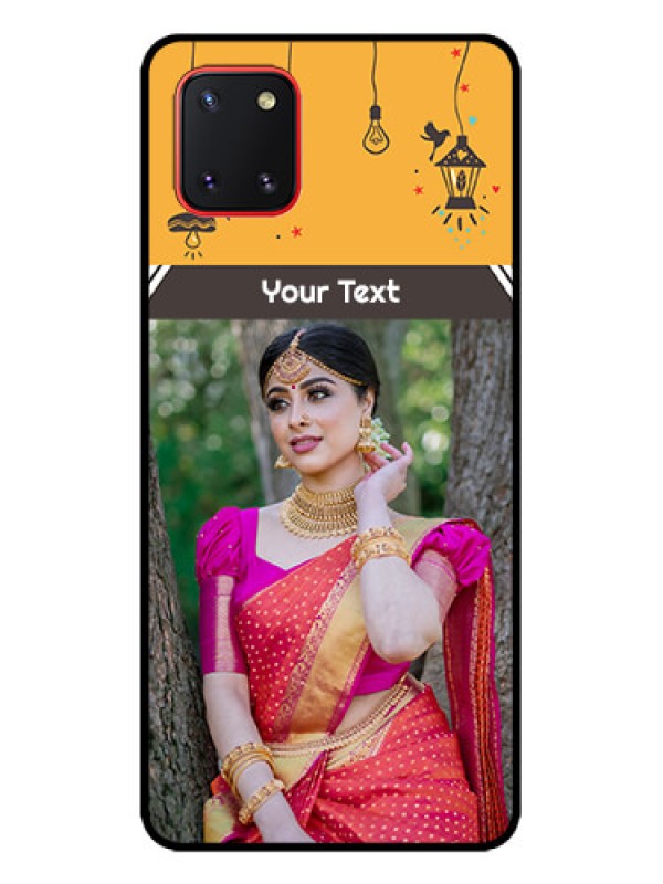 Custom Galaxy Note 10 Lite Custom Metal Phone CaseWith Family Picture And Icons