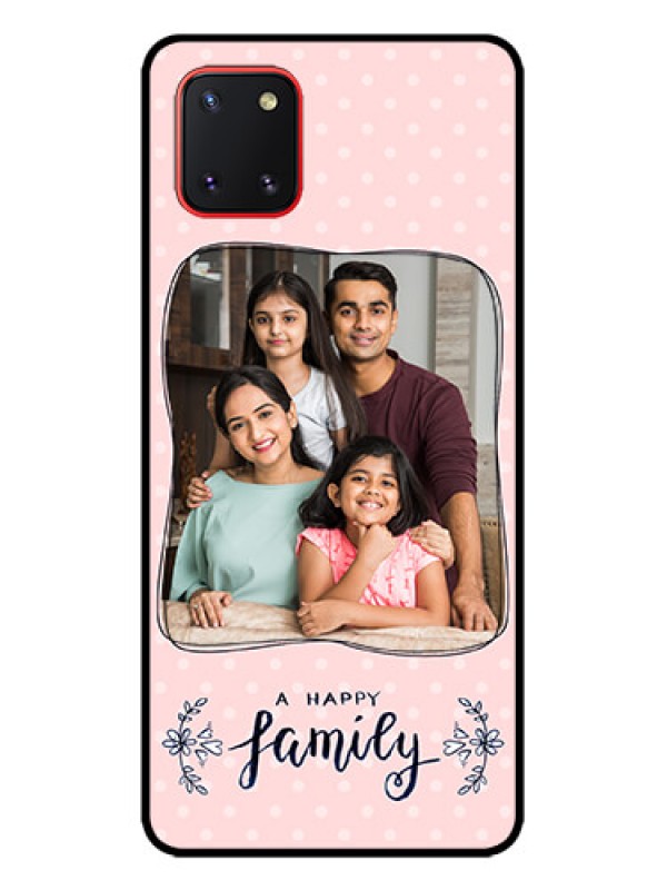 Custom Galaxy Note 10 Lite Custom Metal Phone CaseFamily With Dots Design