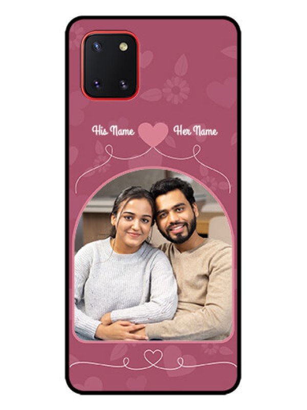Custom Galaxy Note 10 Lite Custom Metal Phone CaseLove Floral Design