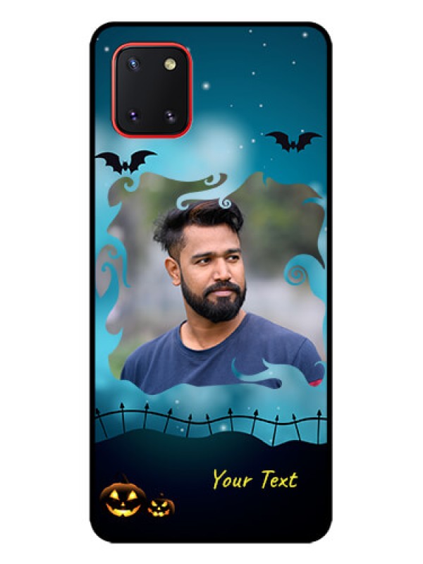 Custom Galaxy Note 10 Lite Custom Metal Phone CaseHalloween Frame Design