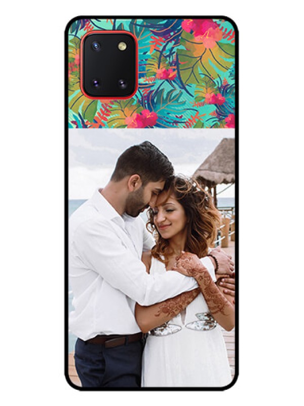Custom Galaxy Note 10 Lite Custom Metal Phone CaseWatercolor Floral Design