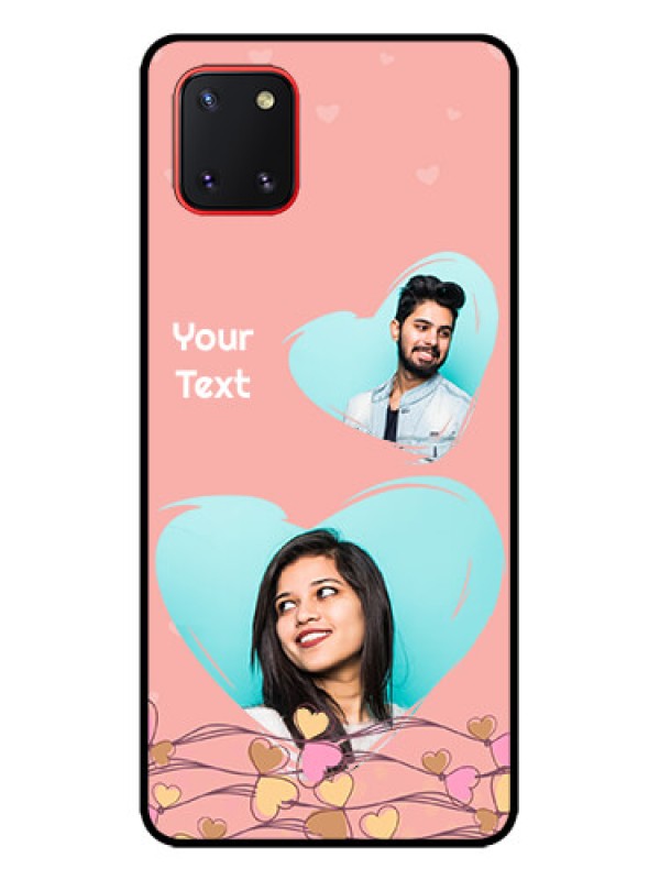 Custom Galaxy Note 10 Lite Custom Metal Phone CaseLove Doodle Design