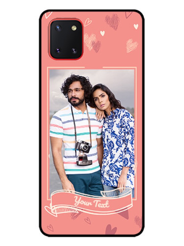 Custom Galaxy Note 10 Lite Custom Metal Phone CaseLove Doodle Art Design